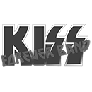KISS Forever Band Transparens Fekete logo